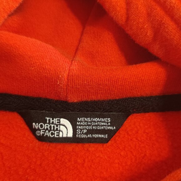 THE NORTH FACE Men’s Fleece Pullover Hoodie Sweatshirt Small Red Heavyweight - Picture 3 of 7